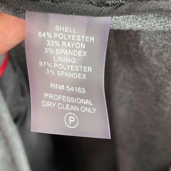 Tommy Hilfiger Womens Blazer Suit Jacket Gray Career Single Button Sz 16 - Picture 9 of 10